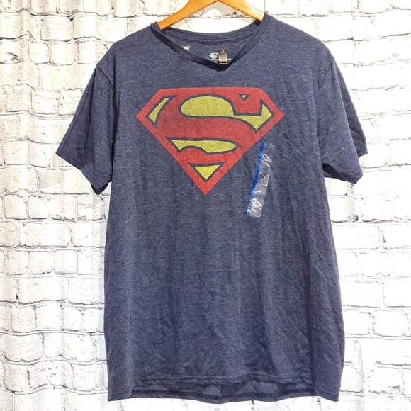 T-shirt Super Papa - Humour Superman, Bleu Marine, 100% Coton